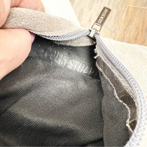 Vintage Colin Stuart suede wedge slouch boot grey size 6 - Picture 7 of 7